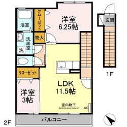 エスポワールの物件間取画像